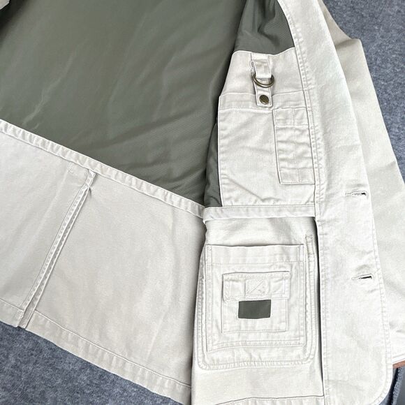 Orvis Zambezi Jacket Twill Safari Fishing Hunting Blazer Chore Coat Men Sz 44R - Picture 7 of 13